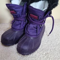 BNWOT Sorel Purple Winter Boots Girls Size 2
