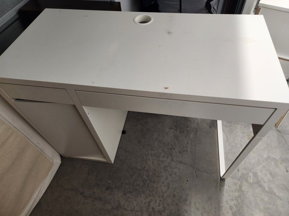 IKEA Office Desk and Chair - White