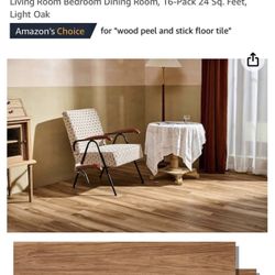 Light oak peel & stick vinyl Flooring 