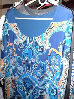 Beautiful blue long sleeve dress