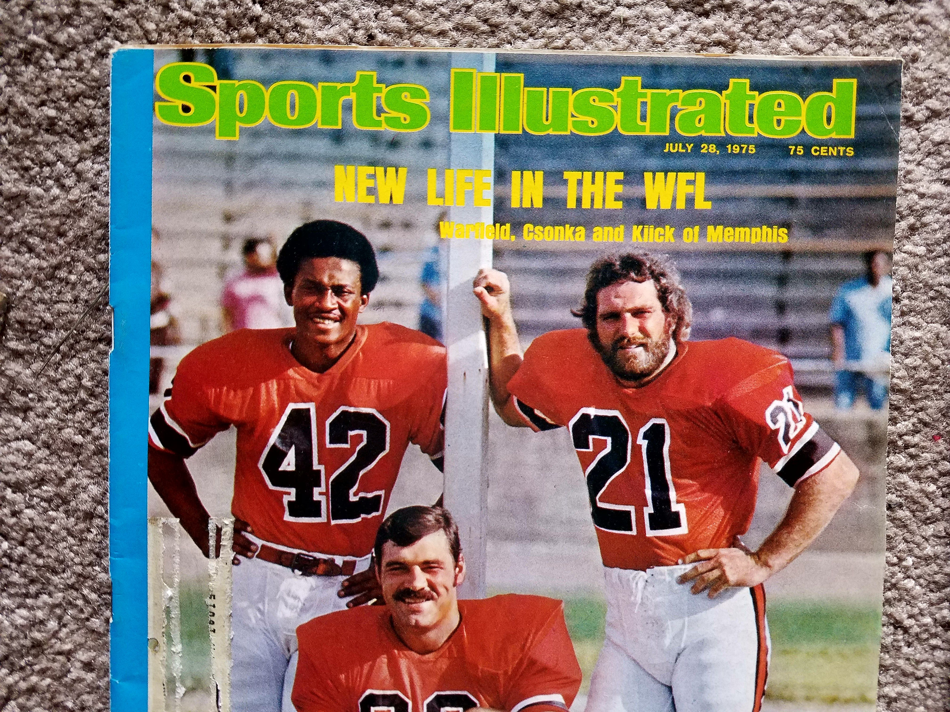 Sports Illustrated 1975 NS issue Larry Csonka Paul Warfield Jim Kiick CGC  6,5