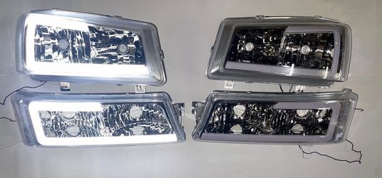 2003-2006 Chevy Silverado headlights led cat eye