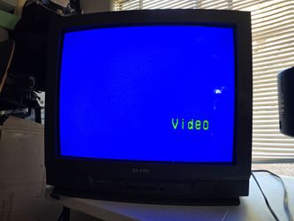 Sanyo AVM-2758S 27" CRT TV w/ Remote –And working VHS Player– Fully Tested!