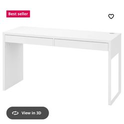IKEA White Micke Desk