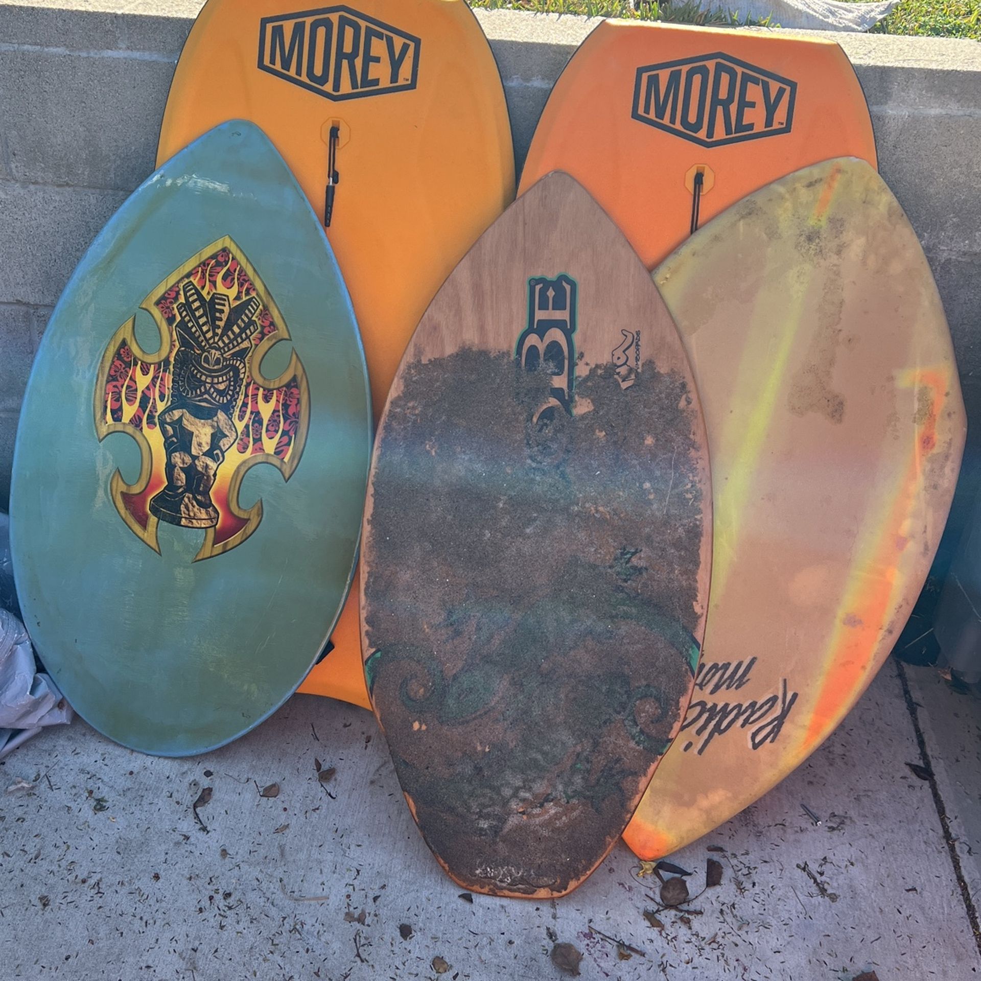 Boogie boards, skimmer boards