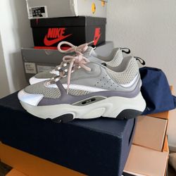Dior B22 Sneakers Calf Mesh Grey