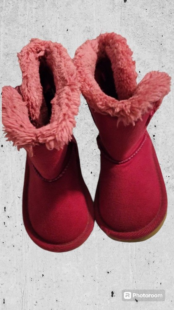 Children's Place Pink Slip-on Girls Toddler Boots - Size 4