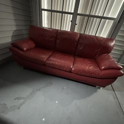 Leather Couch Set 