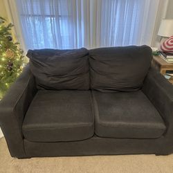 Charcoal Colored Loveseat 