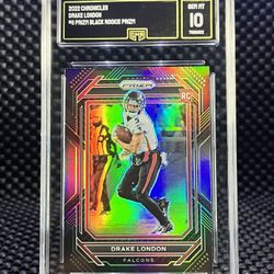 🧨2022  Drake London ROOKIE SILVER Black Prizm! 💥