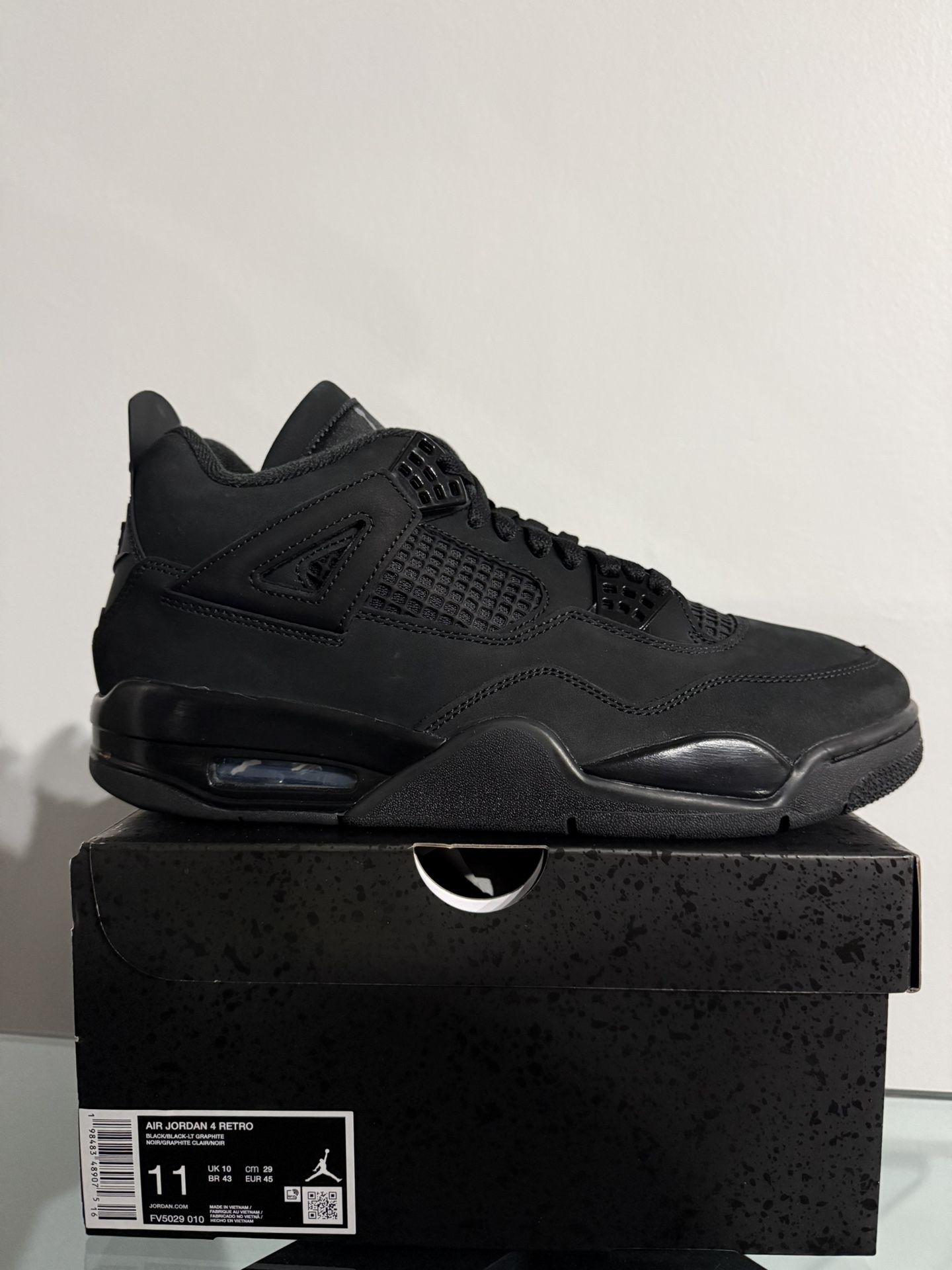 Jordan 4 Black Cat - 11 & 12 M