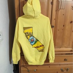 Cerveza Pacifico Hoodie Yellow Large Women 