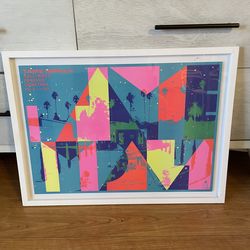 Tame Impala framed concert poster