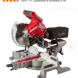 Milwaukee M18 FUEL 18V Lithium-Ion Brushless Cordless 7-1/4 in. Dual Bevel Sliding Compound Miter Saw (Tool-Only)