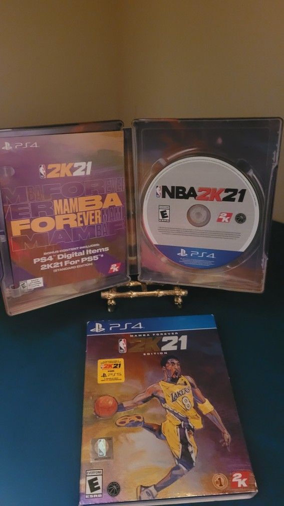 NBA 2k21 Mamba Forever Edition With Steelbook Case For PS4