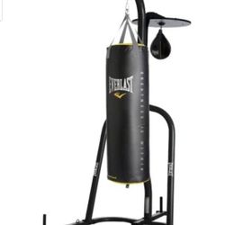 Everlast Punching Bag With Stand And Speed Bag