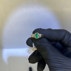 10kt Yellow Green Ring 