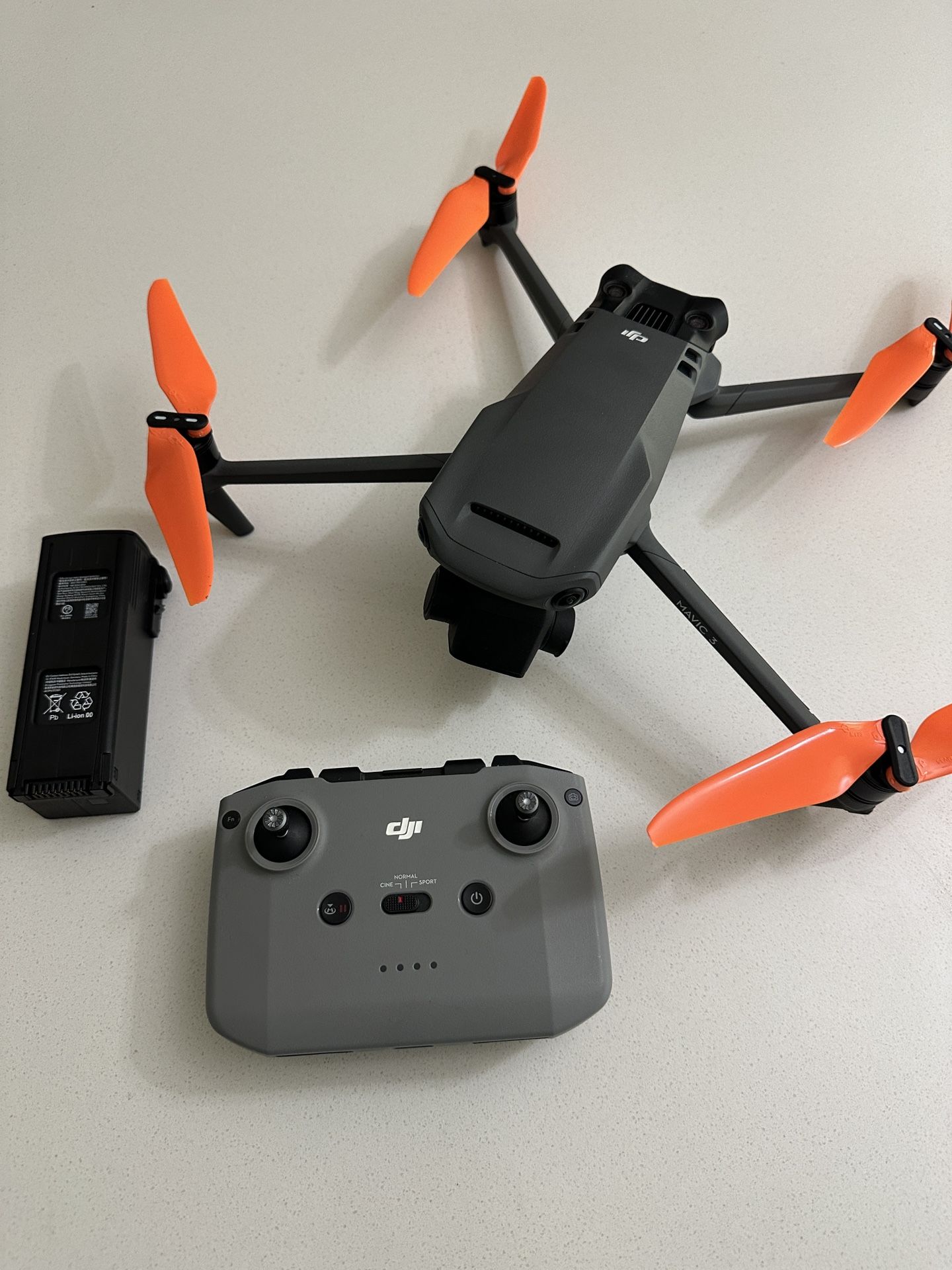 DJI Mavic 3 w/ controller, 2 batteries, backpack case