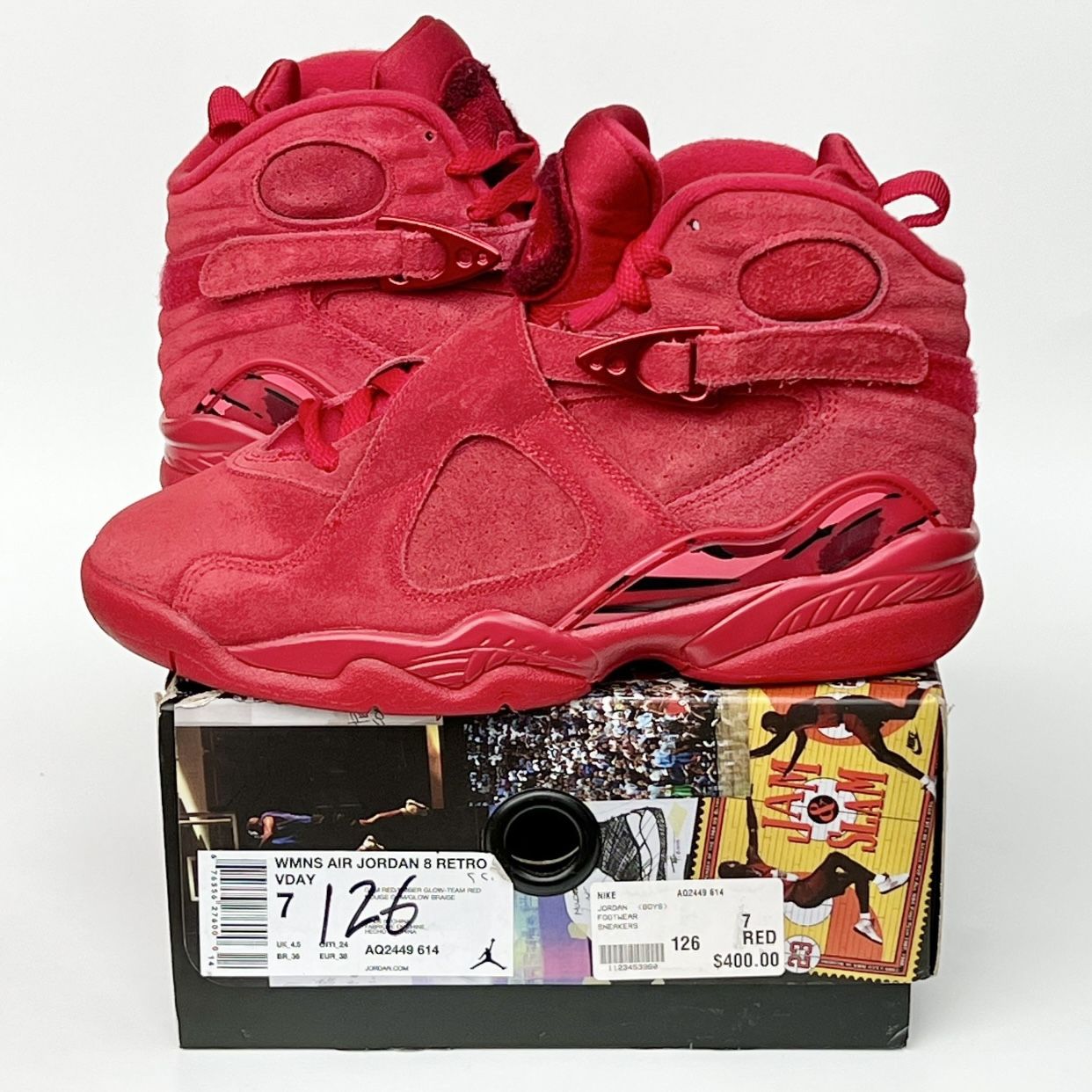 Red Valentines Day Jordan 8s Jordan Retro Valentine's Day (2018