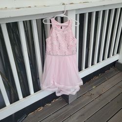 Darling Party Dress Pink and Bling girls size 6