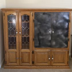 Entertainment/Storage Cabinet With Shelves (Wood)