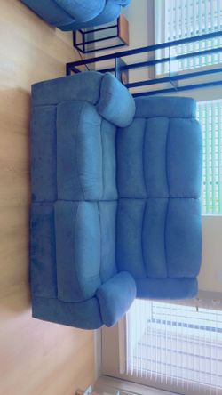 recliner Couches gray blue
