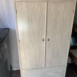 Off white wood armoire (Pick Up Only)