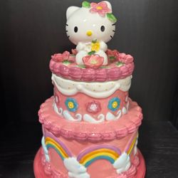 Hello Kitty cake jar ceramic
