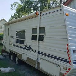 Dutch traveling trailer