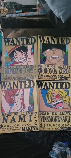 One Piece Wanted Posters