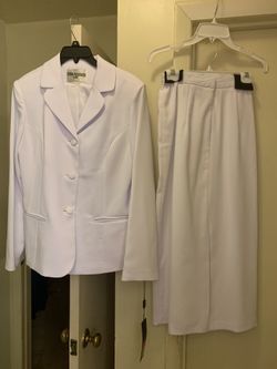 White skirt suit