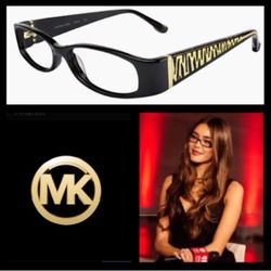 Michael Kors dark tortoise gold accent eyeglasses