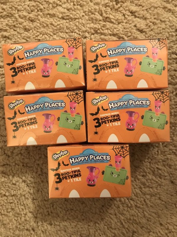 Shopkins rare limited Halloween happy places blind mystery packs
