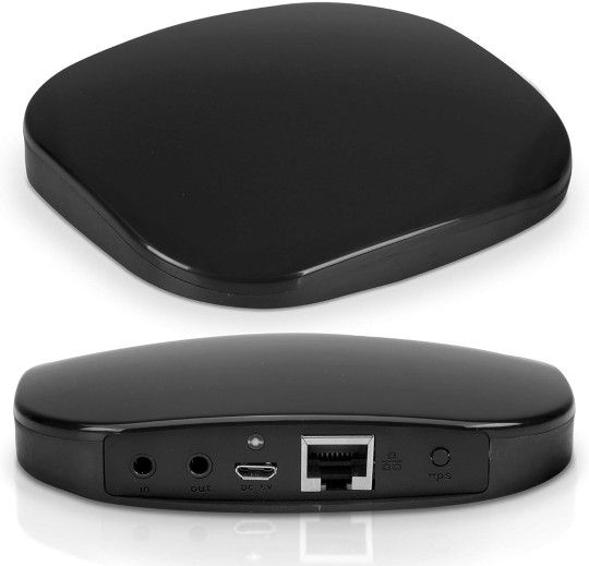 Pyle Wireless Audio Receiver - Connect to Any Audio Player to Stream Music WIFI Over Apple Airplay or Android Small