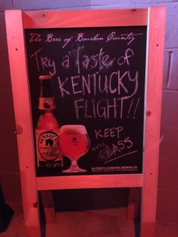 Chalk stand promo sign