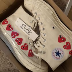 Comme Des Garcons Play X Converse Chuck High Top Sneaker