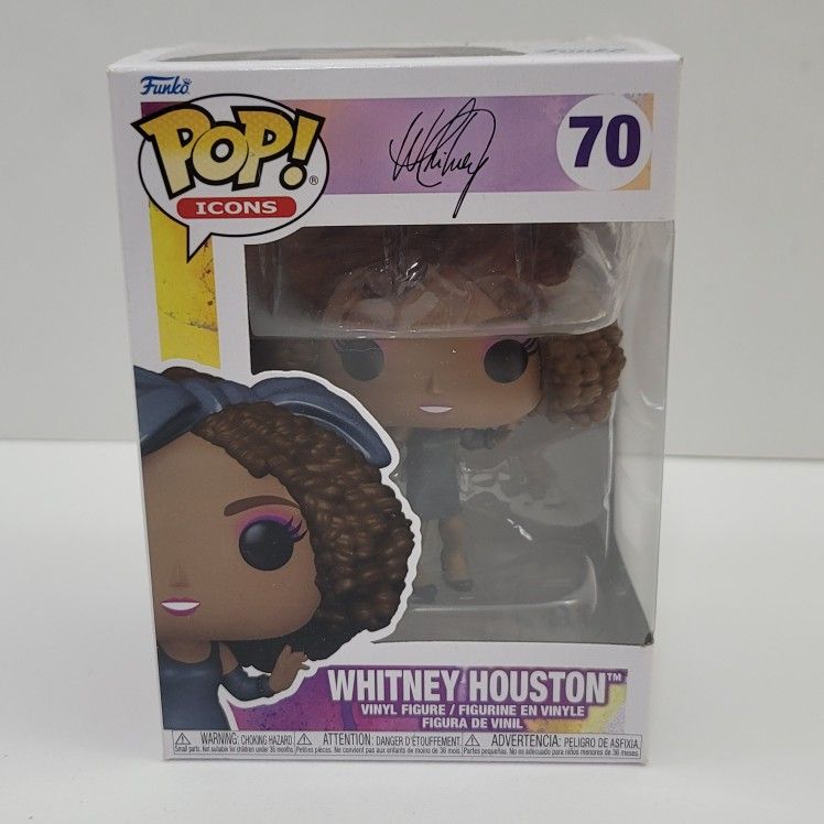 Whitney Houston Funko Pop! Icons #70 Vinyl Figure New!