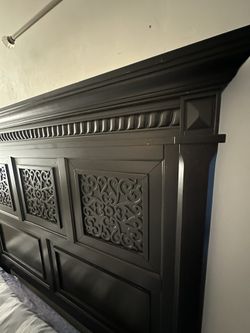 Queen Bedframe With Side Rails No Mattress