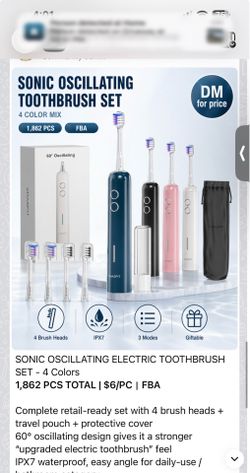Brand New Oscillating Toothbrush - $6