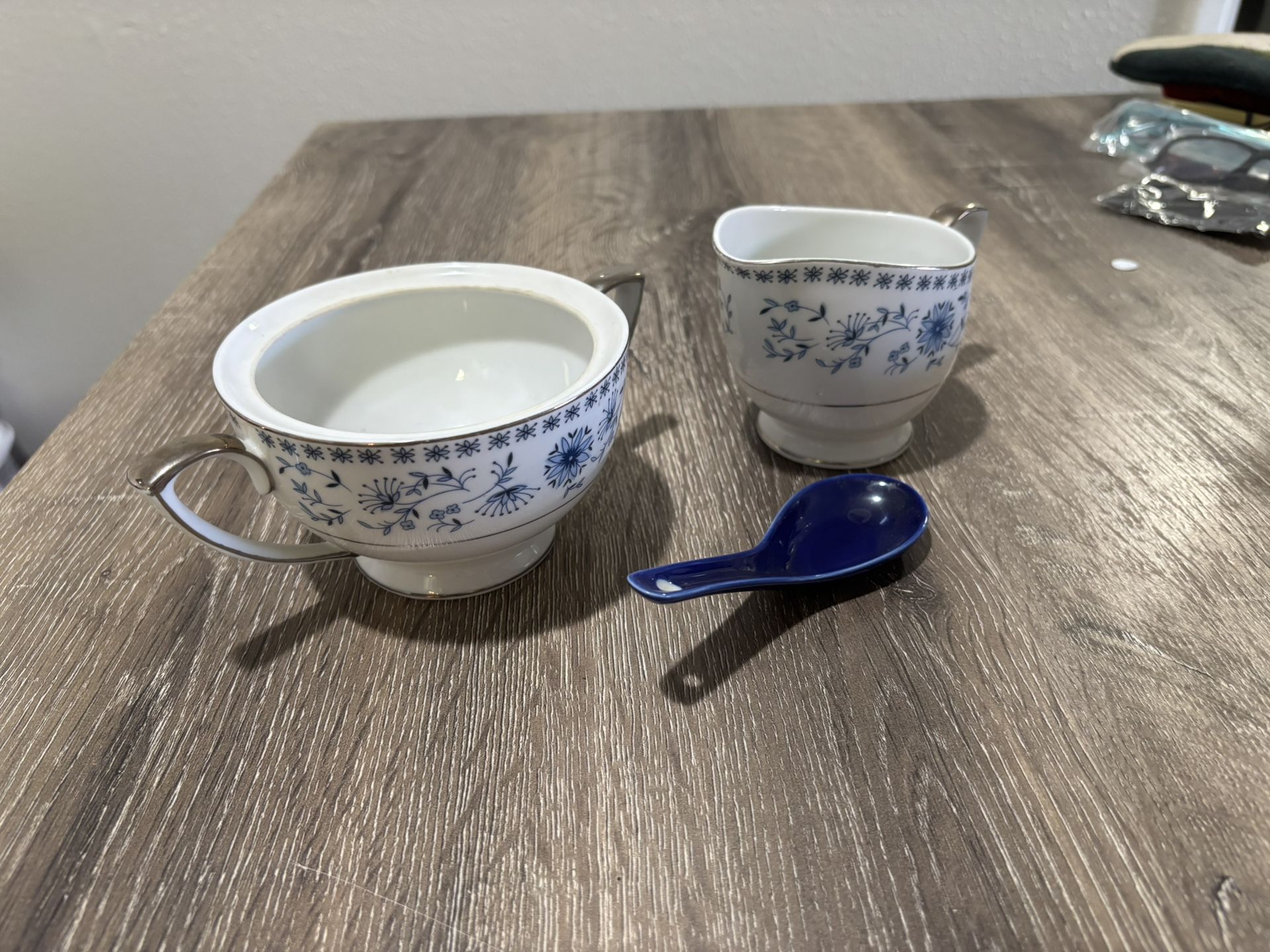 Vintage Cream And Sugar Bowls