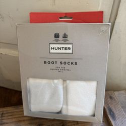 Hunter Boot Tall Fleece Boot Socks Size Large