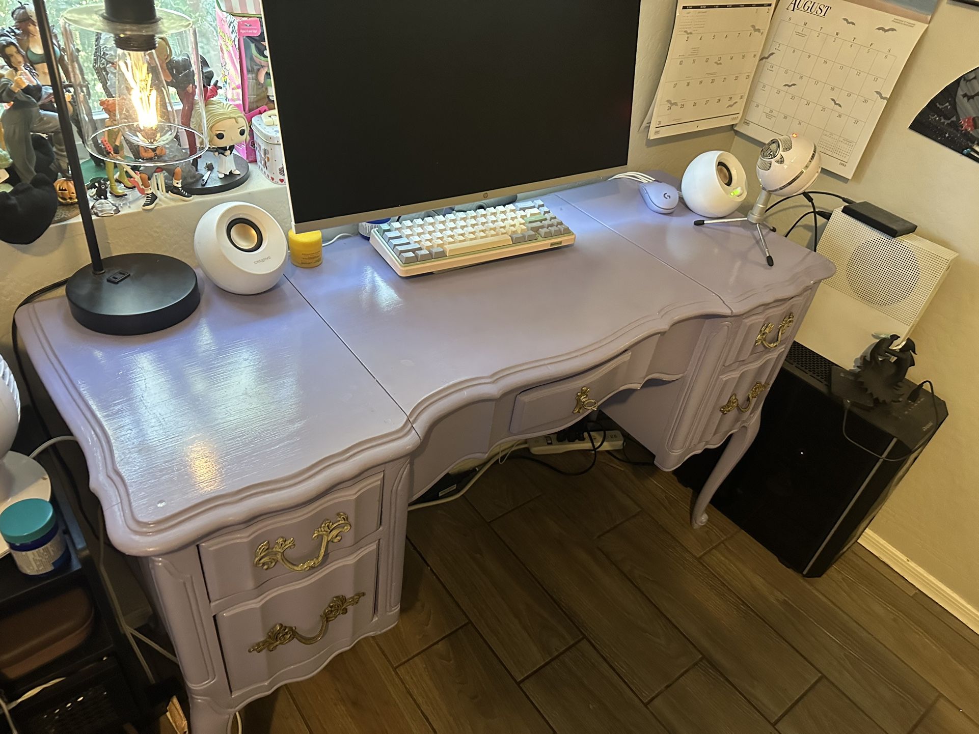 Purple Vintage Desk