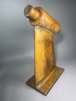 Brass Boat Propeller Wood Stand Vintage Antique Marine Nautical Coastal Display