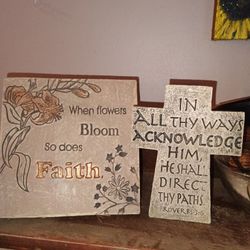 Religious Bookshelf Plaques 