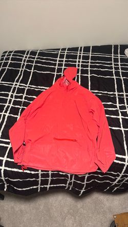 Red Zine Reflective Windbreaker Jacket