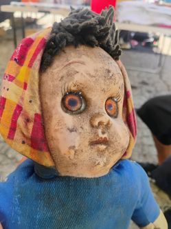 Scary doll Halloween prop