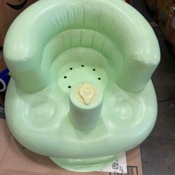 Inflatable Seat for Babies 3 Months and Up with Removable Cover,Built in Air Pump Baby Support Seat