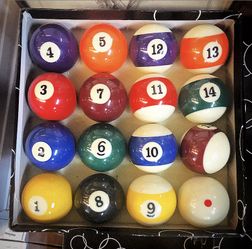 Brand new set of professional Billard Balls