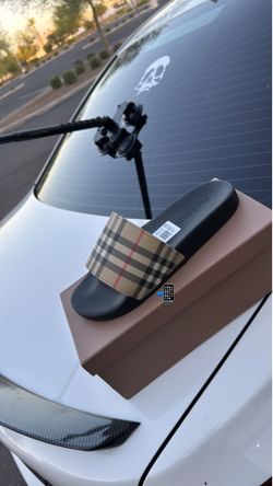 Size 10.5 -11 Burberry slides
