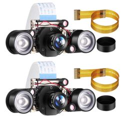 2 Sets for Camera 1080P Webcam 5MP OV5647 Sensor Day and Night Vision IR-Cut Video